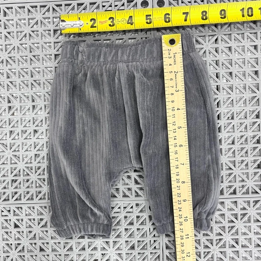 Carter's Child of Mine 2pc Outfit Set Boys 0-3M‎ Grey Plaid Hooded Shirt Pants